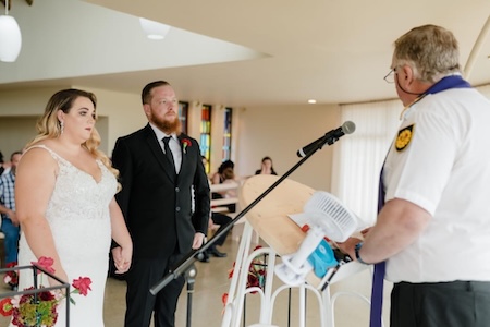 Wedding ceremony by Dr. Gerrit Rademeyer in Hartswater