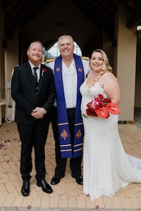 Wedding ceremony by Dr. Gerrit Rademeyer in Hartswater