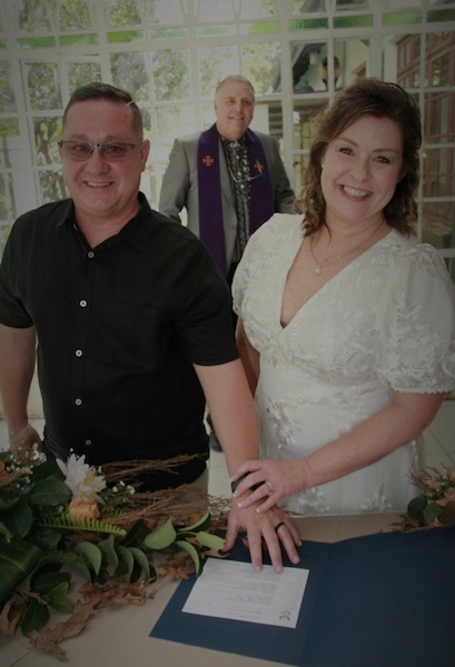 Wedding ceremony by Dr. Gerrit Rademeyer in Hartswater