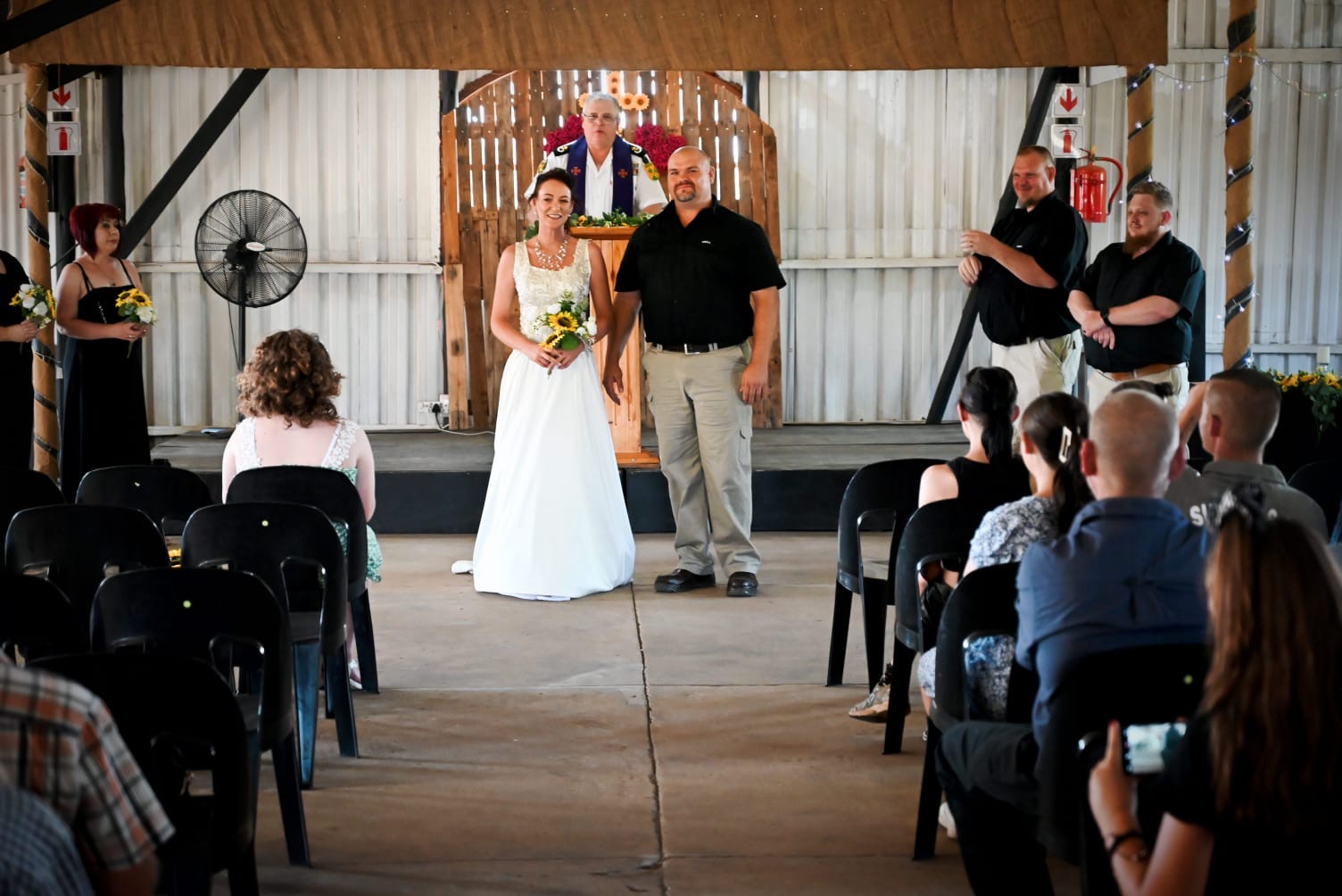 Wedding ceremony by Dr. Gerrit Rademeyer in Hartswater