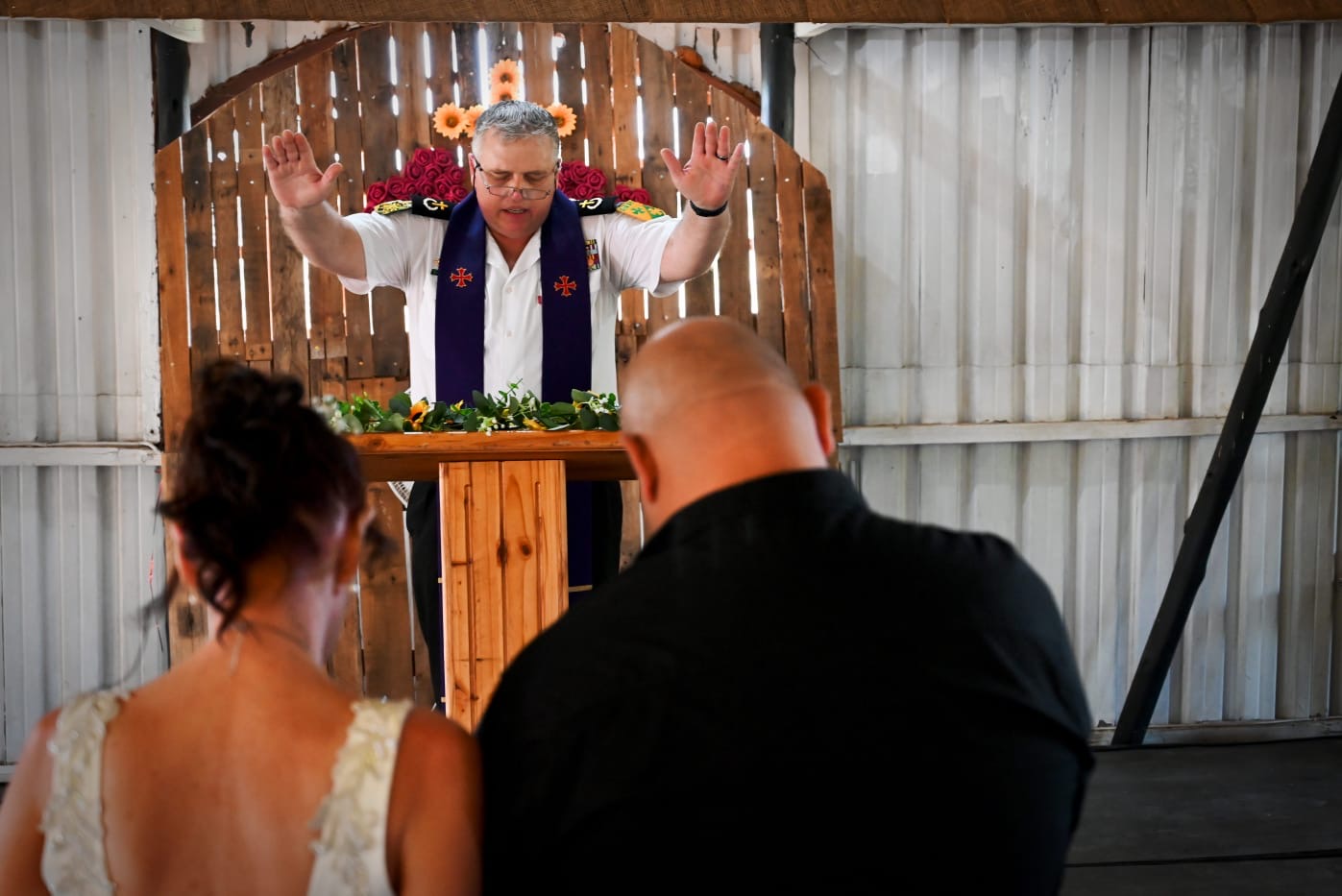 Wedding ceremony by Dr. Gerrit Rademeyer in Hartswater